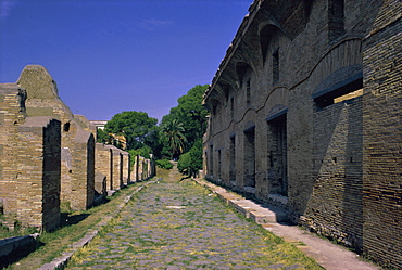 Warehouses, Via Dei Molini, Ostia Antica, Lazio, Italy, Europe