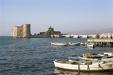 The 13th century Crusader castle, Sidon, Lebanon, Middle East