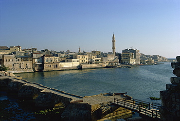 View from Crusader castle, Sidon, Lebanon, Middle East