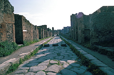 Via di Nola, Pompeii, Campania, Italy, Europe