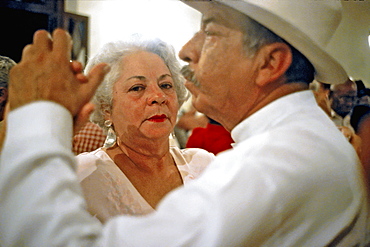 Dancers at a Danzon festival in Matanzas Danzon is an elegant dance brought to Cuba in 1870's and accompanied by orchestral music, Cuba