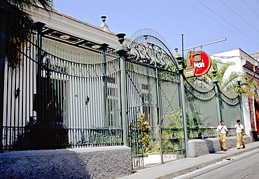 The Museum of Rum in Santiago de Cuba, housed in the original Bicardi Rum Factory and still producing quality rums, Cuba