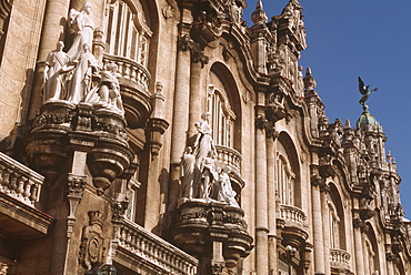 Gran Theatre of Havana, seats 2000 and claims to be oldest in the Americas, home of the State Opera and National Ballet, Central Habana, Havana, Cuba