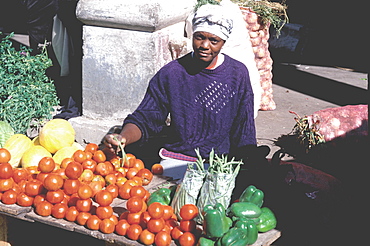 Otavalo, north of Quito is one of Latin Am's most famous markets for textiles, crafts and produce Afro-Ecuadorian food vendor, Quito, Ecuador