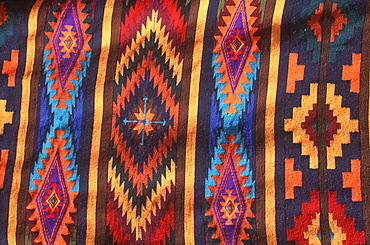 Otavalo, north of Quito is one of Latin Am's most famous markets for textiles, crafts and produce colorful woven textiles, Quito, Ecuador