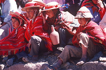 Inti Raymi the Inca Festival of the Sun celebrated on the 24th of June at Ollantaytambo in the Sacred Inca Valley near Cuzco, Peru