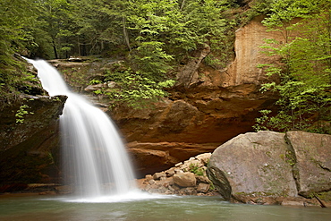 Lower Falls, Hocking Hills State Park, Ohio, United States of America, North America