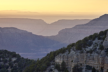 Sunset at Locust Point, North Rim, Grand Canyon National Park, UNESCO World Heritage Site, Arizona, United States of America, North America