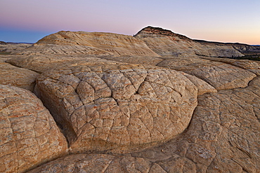 Sandstone hill at dusk, Grand Staircase-Escalante National Monument, Utah, United States of America, North America 