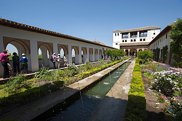 Generalife, Alhambra, UNESCO World Heritage Site, Granada, Province of Granada, Andalusia, Spain, Europe