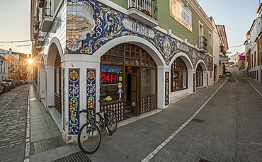 Tiled Pharmacy in Zafra, Badajoz, Extremadura, Spain, Europe