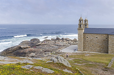 Nosa Senora da Barca (Our Lady of the Boat) Church in Muxia, A Coruna, Galicia, Spain, Europe