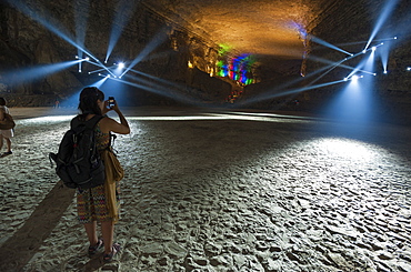 Karst Cave at Xinwen Stone Sea Global Geo Park, Sichuan Province, China, Asia