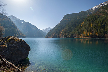 Long Lake, Jiuzhaigou (Nine Village Valley), UNESCO World Heritage Site, Sichuan province, China, Asia