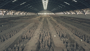 Terracotta Army at the Qin Terracotta Warriors and Horses Museum in Xi'an, Shaanxi Province, China, Asia