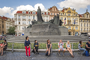 Jan Hus Monument, Prague, Czech Republic, Europe