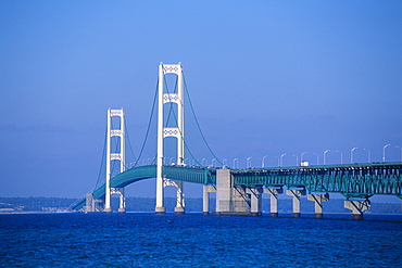 Mackinac Bridge, Mackinaw City, Michigan, United States of America, North America