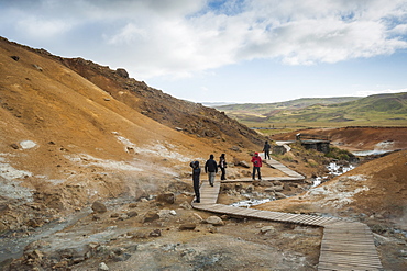 Seltun, Krysuvik geothermal area, Reykjanes Peninsula, Iceland, Polar Regions 