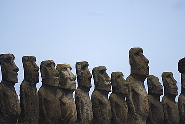 Ahu Tongariki, Easter Island (Rapa Nui), UNESCO World Heritage Site, Chile, South America