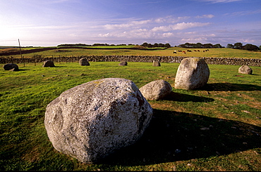 Torhouskie Stone Circle dating from Neolithic times, near Wigtown, Galloway, Dumfries and Galloway, Scotland, United Kingdom, Europe