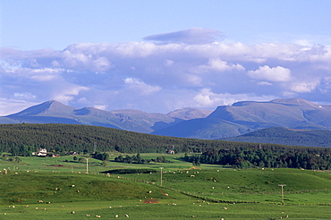 Cairngorm Mountains from the north, Scotland, United Kingdom, Europe