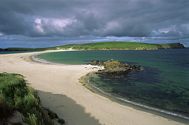 Tombolo, St. Ninian's Isle, South Mainland, Mainland, Shetland Islands, Scotland, United Kingdom, Europe