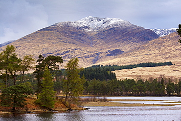 Loch Tulla and Black Mount, near Bridge of Orchy, Highland, Scotland, United Kingdom, Europe