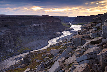 Jokulsargljufur canyon, made by river Jokulsa a Fjollum, Jokulsargljufur National Park, north Iceland (Nordurland), Iceland, Polar Regions