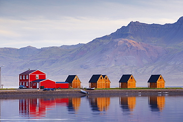 Eskifjordur village, Eskifjordur fjord, East Fjords region (Austurland), Iceland, Polar Regions