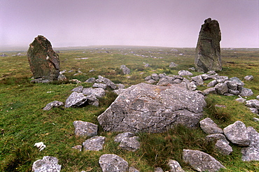 Chambered cairn at Housetter, Northmavine, Shetland Islands, Scotland, United Kingdom, Europe