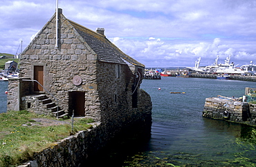 Bremen bod, 17th century Hanseatic trading Booth, Symbister, Whalsay, Shetland Islands, Scotland, United Kingdom, Europe