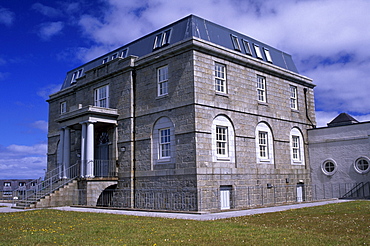 Symbister House, a Georgian house built in 1823 for the Bruce family, the lairds, now a secondary school, Whalsay, Shetland Islands, Scotland, United Kingdom, Europe