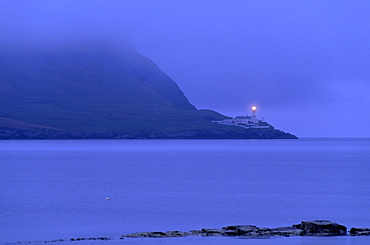 Bressay lighthouse, Kirkabister Ness, Bressay, Shetland Islands, Scotland, United Kingdom, Europe