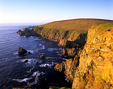 Cliffs of Hermaness Nature Reserve. Unst, Shetland Islands, Scotland, United Kingdom, Europe