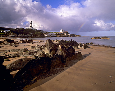 Dunagree Point lighthouse, Inishoven peninsula, County Donegal, Ulster, Republic of Ireland, Europe