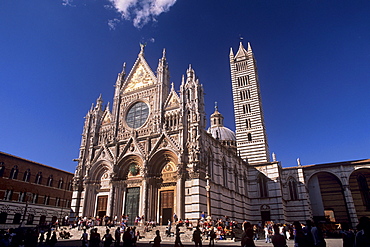 Duomo dating from between the 12th and 14th centuries, Siena, UNESCO World Heritage Site, Tuscany, Italy, Europe