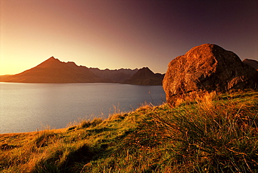 Loch Scavaig and the Cuillin Hills, Isle of Skye, Highlands, Scotland, United Kingdom, Europe