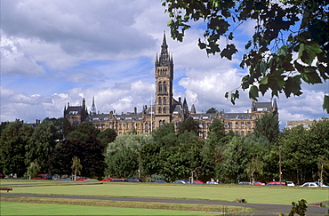 Glasgow University dating from the mid-19th century, Glasgow, Scotland, United Kingdom, Europe