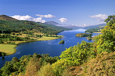 Queen's View, famous viewpoint over Loch Tummel, near Pitlochry, Perth and Kinross, Scotland, United Kingdom, Europe