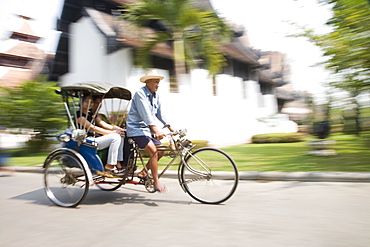 Cycle rickshaw, Chiang Mai, Thailand, Southeast Asia, Asia