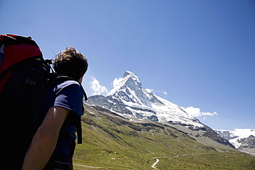 Matterhorn North Face, Matterhorn region, Zermatt, Canton Valais, Switzerland, Europe