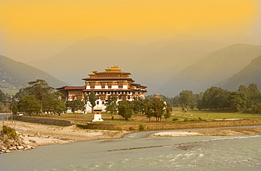 Punakha Dzong, Punakha, Bhutan, Asia