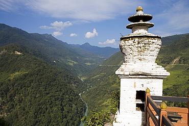 Puna Tsang River, Trongsa Dzong, Trongsa, Bhutan, Asia