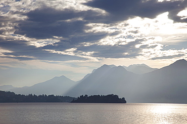 Sunrise, Stresa, Lake Maggiore, Italian Lakes, Piedmont, Italy, Europe