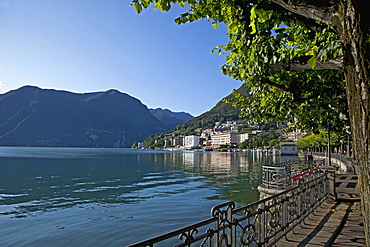 Lake of Lugano, Lugano, Canton Tessin, Switzerland, Europe