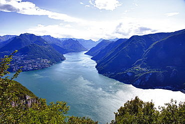 Lake of Lugano, Lugano, Canton Tessin, Switzerland, Europe