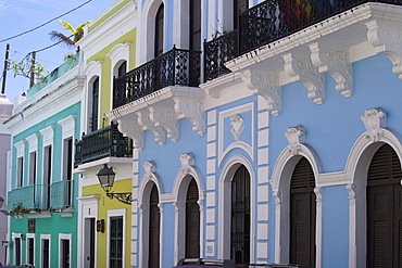 The colonial town, San Juan, Puerto Rico, West Indies, Caribbean, United States of America, Central America