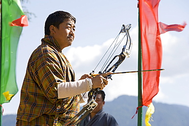 Archery, Bhutan's national sport, Paro, Bhutan,Asia