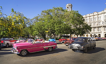 Old American cars in Havana, Cuba, West Indies, Caribbean, Central America