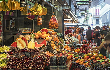 Market La Boqueria, Barcelona, Catalonia, Spain, Europe